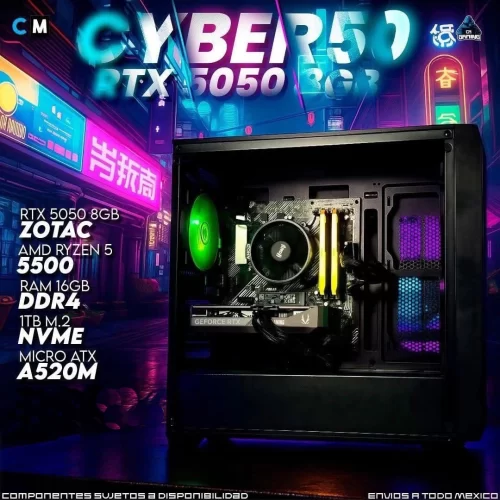 CYBER P50 RTX 5050 – AMD Ryzen 5 5500