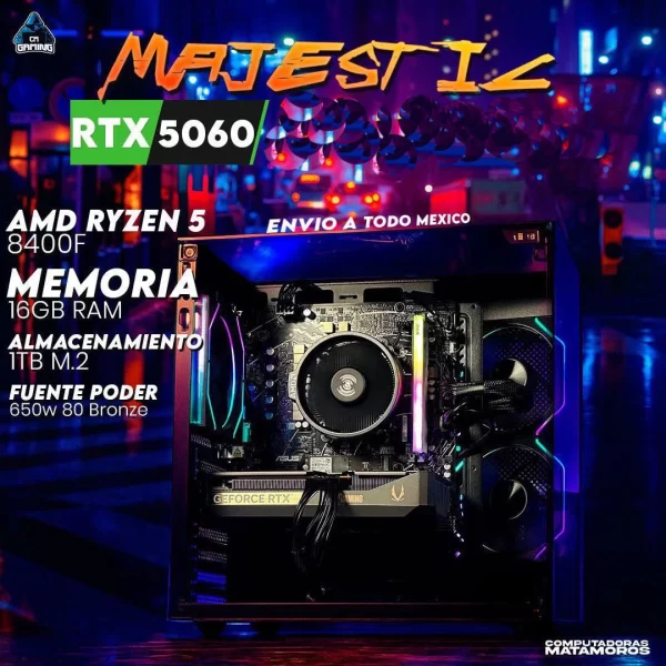 MAJESTIC RTX 5060 – AMD Ryzen 5 8400F